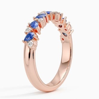 Olivetta Sapphire and Diamond Ring