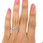 The Ivelisse Ring, smallzoomed in top view on a hand