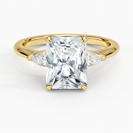 Petite Fleur Three Stone Diamond Ring