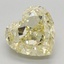 3.07 Ct. Fancy Intense Yellow Heart Lab Grown Diamond