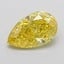 5.35 Ct. Fancy Vivid Yellow Pear Lab Grown Diamond