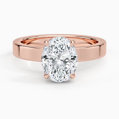 14K Rose Gold Peyton 3mm Solitaire Ring
