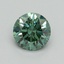 0.65 Ct. Fancy Vivid Pacific Green Round Lab Grown Diamond