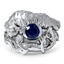 Custom Tiger and Dragon Sapphire Matched Set