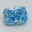2.01 Ct. Fancy Vivid Blue Cushion Lab Grown Diamond