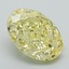 1.54 Ct. Fancy Intense Yellow Oval Lab Grown Diamond