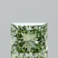 2.09 Ct. Fancy Vivid Green Princess Lab Grown Diamond