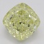 3.56 Ct. Fancy Yellow Cushion Diamond