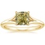 18K Yellow Gold Reverie Solitaire Ring, smalltop view