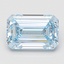 4.04 Ct. Fancy Intense Blue Emerald Lab Grown Diamond