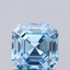 1.14 Ct. Fancy Vivid Blue Asscher Lab Grown Diamond