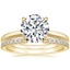 18K Yellow Gold Liliana Diamond Ring with Luxe Sia Diamond Open Ring (1/5 ct. tw.)
