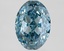 2.01 Ct. Fancy Vivid Blue Oval Lab Grown Diamond