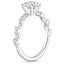 18K White Gold Hyacinth Diamond Ring, smallside view