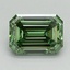 2.02 Ct. Fancy Vivid Pacific Green Emerald Lab Grown Diamond