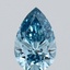 3.04 Ct. Fancy Vivid Blue Pear Lab Grown Diamond