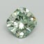 2.52 Ct. Fancy Vivid Green Cushion Lab Grown Diamond