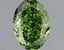 1.06 Ct. Fancy Vivid Green Oval Lab Grown Diamond