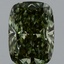 1.85 Ct. Fancy Vivid Green Cushion Lab Grown Diamond