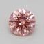 0.37 Ct. Fancy Vivid Pink Round Lab Grown Diamond
