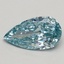 1.01 Ct. Fancy Intense Greenish Blue Pear Lab Grown Diamond