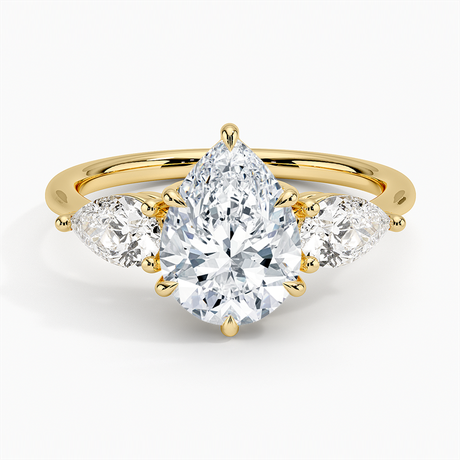 Luxe Opera Three Stone Diamond Ring - Brilliant Earth