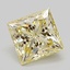 2.10 Ct. Light Yellow Princess Lab Grown Diamond
