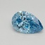 1.14 Ct. Fancy Vivid Blue Pear Lab Grown Diamond