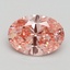 1.90 Ct. Fancy Vivid Pink Oval Lab Grown Diamond