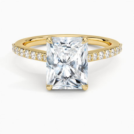 18K Yellow Gold Elodie Cathedral Diamond Ring