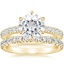 18KY Moissanite Luxe Sienna Diamond Bridal Set (1 1/8 ct. tw.), smalltop view