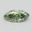 1.01 Ct. Fancy Vivid Green Marquise Lab Grown Diamond