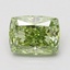 2.10 Ct. Fancy Vivid Green Cushion Lab Grown Diamond