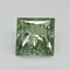 1.01 Ct. Fancy Vivid Pacific Green Princess Lab Grown Diamond