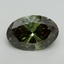 5.07 Ct. Fancy Vivid Green Oval Lab Grown Diamond