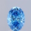 1.50 Ct. Fancy Vivid Blue Oval Lab Grown Diamond