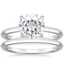 PT Moissanite Hazel Bridal Set, smalltop view