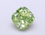 1.10 Ct. Fancy Vivid  Green Cushion Lab Grown Diamond