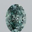 2.02 Ct. Fancy Vivid Green Oval Lab Grown Diamond