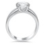 Wide Semi-Bezel Diamond Ring, smallside view