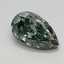 1.82 Ct. Fancy Intense Bluish Green Pear Lab Grown Diamond