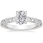 18K White Gold Anthology Half-Coverage Diamond Ring (1/2 ct. tw.), smalltop view