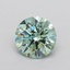 1.79 Ct. Fancy Vivid  Green Round Lab Grown Diamond
