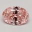 1.53 Ct. Fancy Intense Pink Oval Lab Grown Diamond