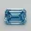 3.01 Ct. Fancy Vivid Blue Emerald Lab Grown Diamond