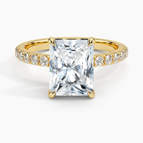 Diamond Accented Inner Impression Ring