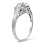 The Evette Ring, smalltop view on a hand