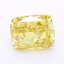 1.90 Ct. Fancy Intense Yellow Cushion Lab Grown Diamond