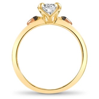 Custom Acorn-Inspired Diamond Ring