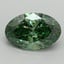1.10 Ct. Fancy Vivid Green Oval Lab Grown Diamond